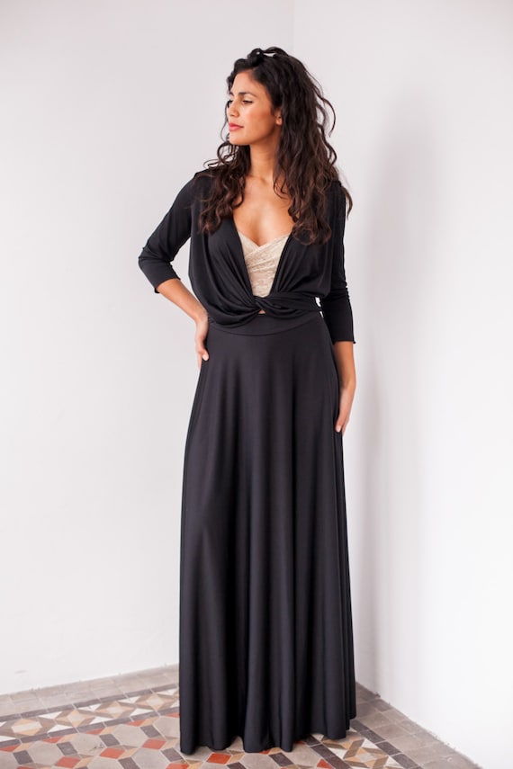 Black Dress with Sleeves